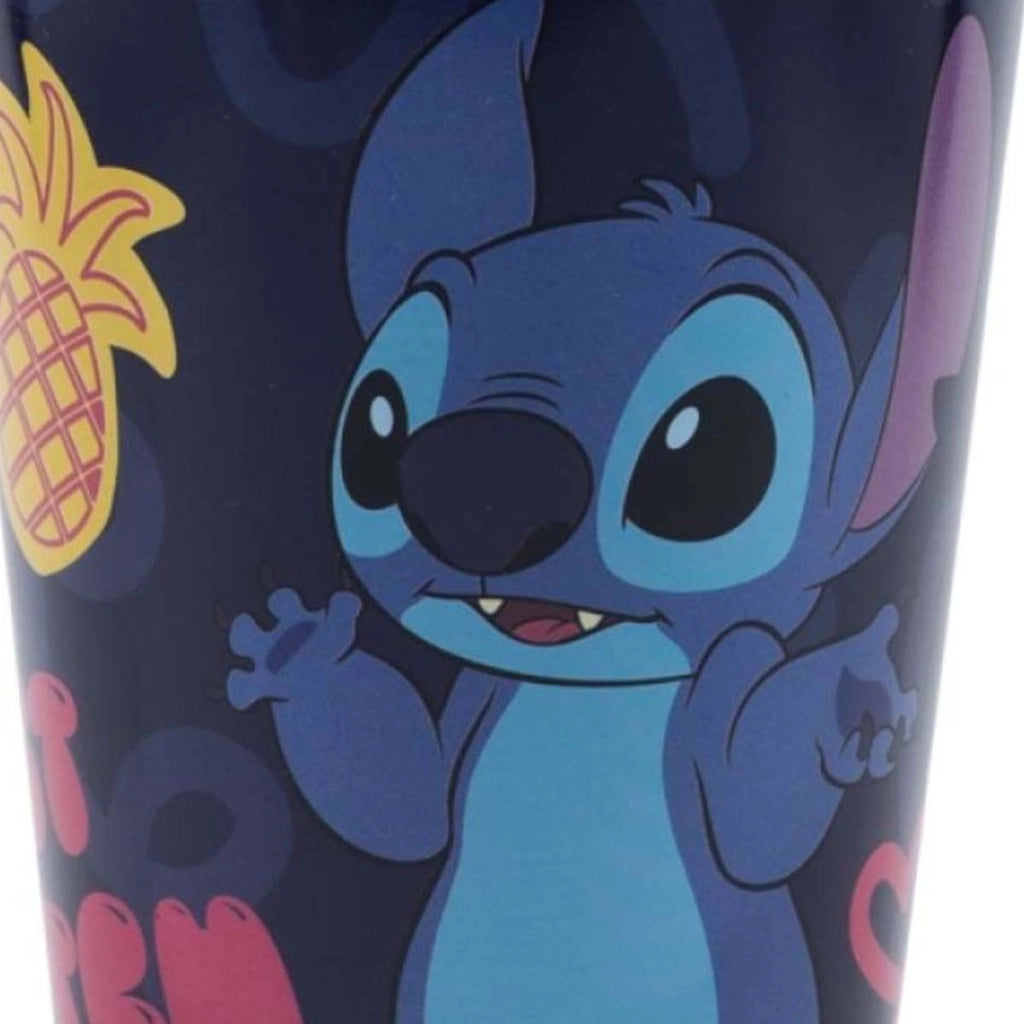 Bicchiere 260 ml per Bambini Leggero con Decorazione Stitch Blu Disney