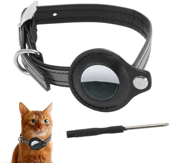 Cinturino per gatti riflettente - Cinturino regolabile - Cinturino in PU - Chiusura di sicurezza - Orecchino in acciaio - Materiale duraturo - Cinturino per animali domestici