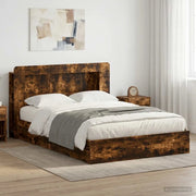 Telaio del letto con storage Rovere Fumo 135 x 190 cm 3433669