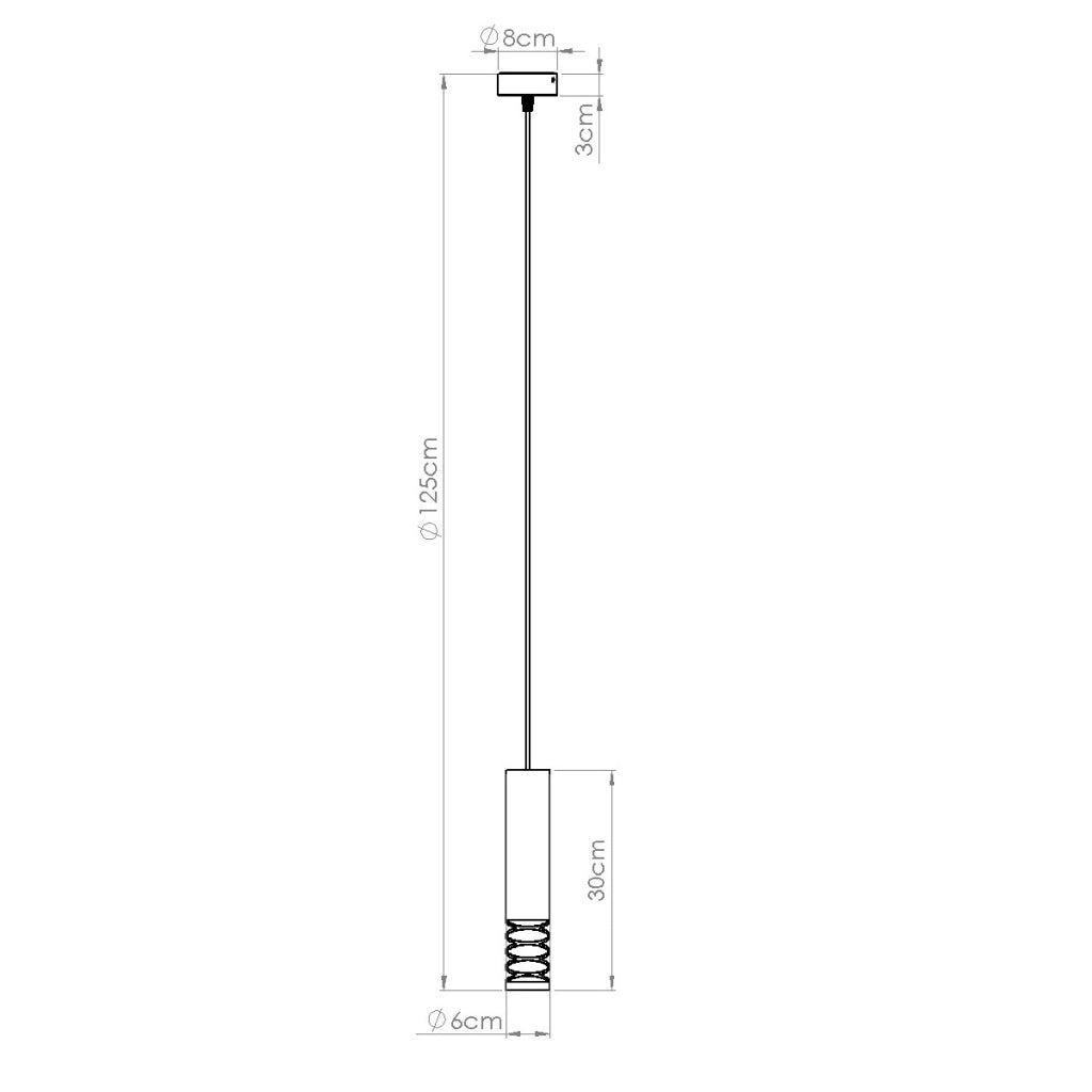 Lampada a sospensione LAMI 1 bianco