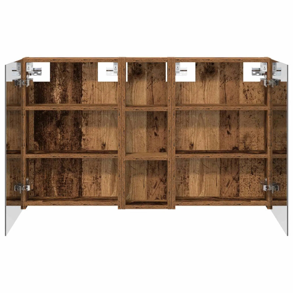 Set di Armadi da Bagno con porta 3 pcs 100 x 10,5 x 60,5 cm 3403702