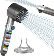 Douchekop con lingua filtrante 3+1 tipi di getto alta pressione douchekop per risparmio d'acqua protezione contro la calcificazione e il cloro acqua dura