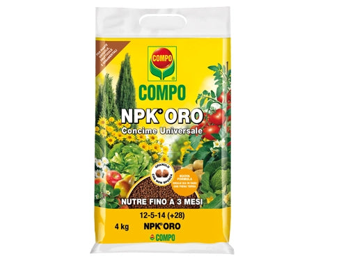 CONCIME GRANULATO COMPO NPK+ORO KG.4