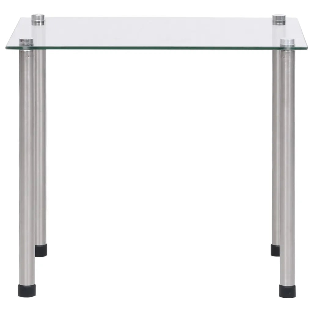 Tavolini Impilabili 3 pz in Vetro Temperato Trasparente cod mxl 13326