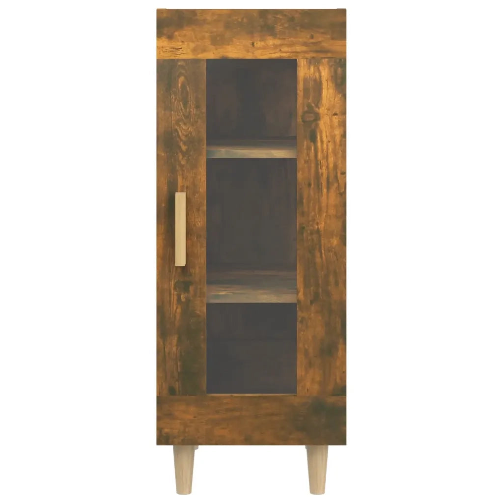 Credenza | Madia | Buffet da pranzo | Armadio da pranzo Rovere Fumo 34,5x34x90 cm in Legno Multistrato