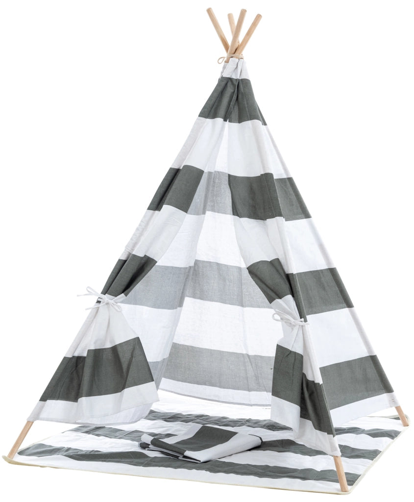 Tenda gioco Esna Grigio a righe