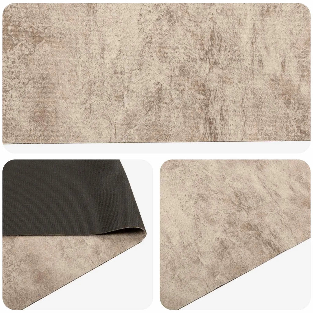 Tappeto da Cucina Cemento beige 150 x 45 cm 100% Poliammide 42045701