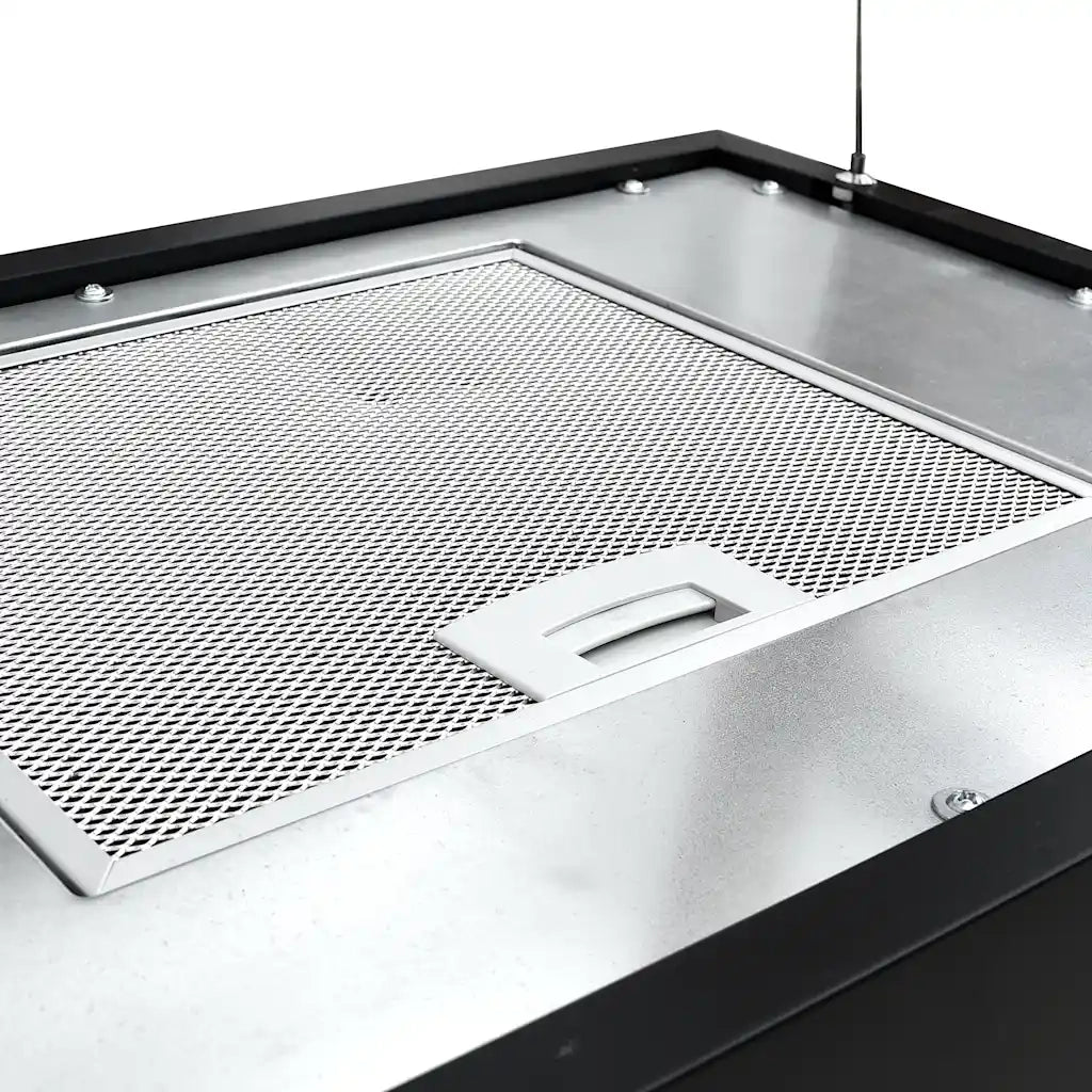 Cappa da Cucina ad Isola Sospesa LCD Sensore 55 cm in Acciaio 51022