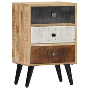 Comodino 40x30x60 cm in Legno Massello di Mango cod mxl 31013