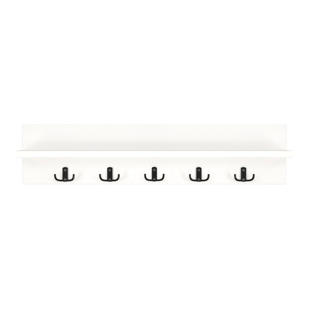 Appendiabiti con 10 ganci 80 x 13 x 18 cm bianco 03_0008168