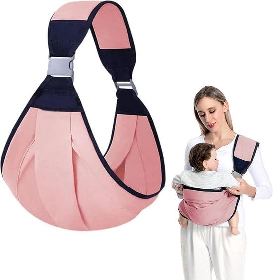 Porta bebè trasformabile con funzione respiratoria per neonati, sacchetto multifunzionale, adatto da 0 a 36 mesi, colore rosa