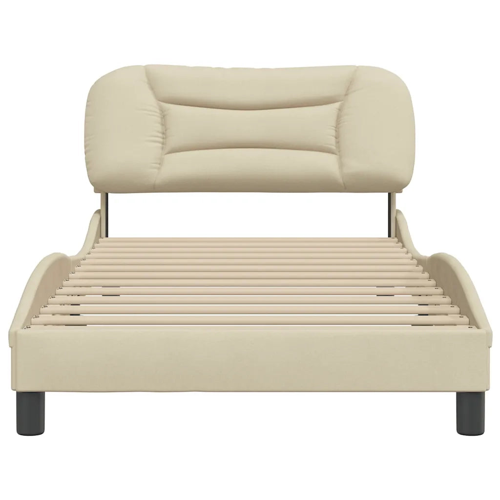 Giroletto senza Materasso Hvar Crema 100x200 cm in Tessuto 3207756