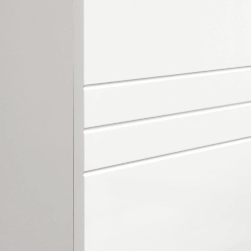 Mobiletto da bagno indipendente con contenitore cassetto a doppia anta ripiano regolabile per ingresso/corridoio 60 x 30 x 80 cm bianco 12_0006503