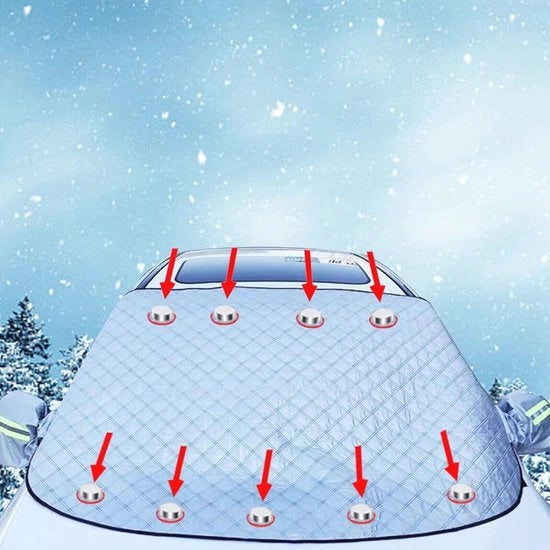 Vetrata per Parabrezza in Inverno con Magnete - Protezione contro Neve, Ghiaccio e Radiazioni UV