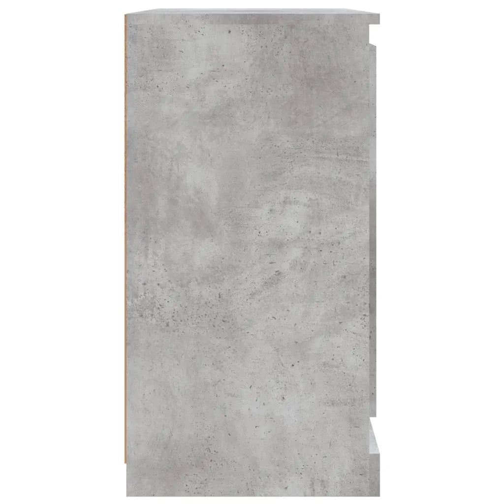 Credenza Grigio Cemento 70x35,5x67,5 cm in Legno Multistrato 816196
