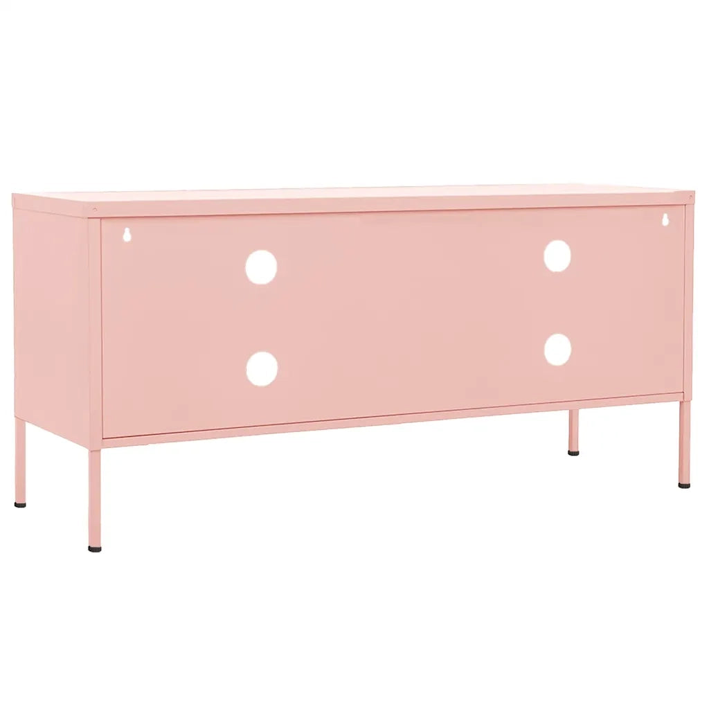 Mobile TV Rosa 105x35x50 cm in Acciaio 336229