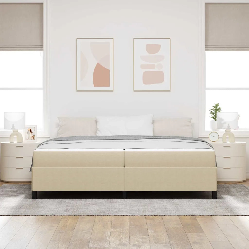 Struttura del letto Grigio Verde Chiaro 200 x 200 cm Tessuto 3399144