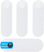 60 pezzi di raccordo per armadio in plastica - Etichette per asse di abbigliamento - Resistenti alle matite - Adatti per matite per marker - Bianco