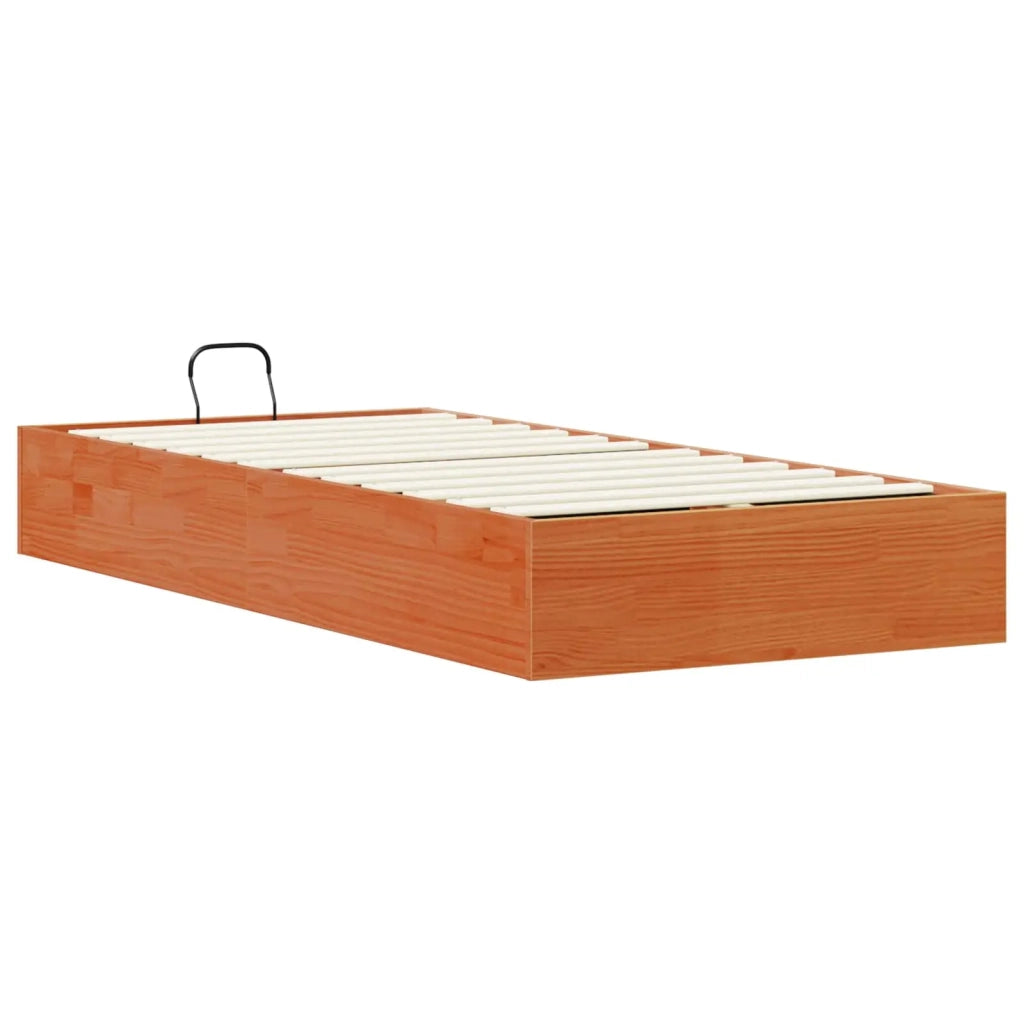 Telaio del Letto Ottomano con Ripostiglio Marrone Cera 3418773