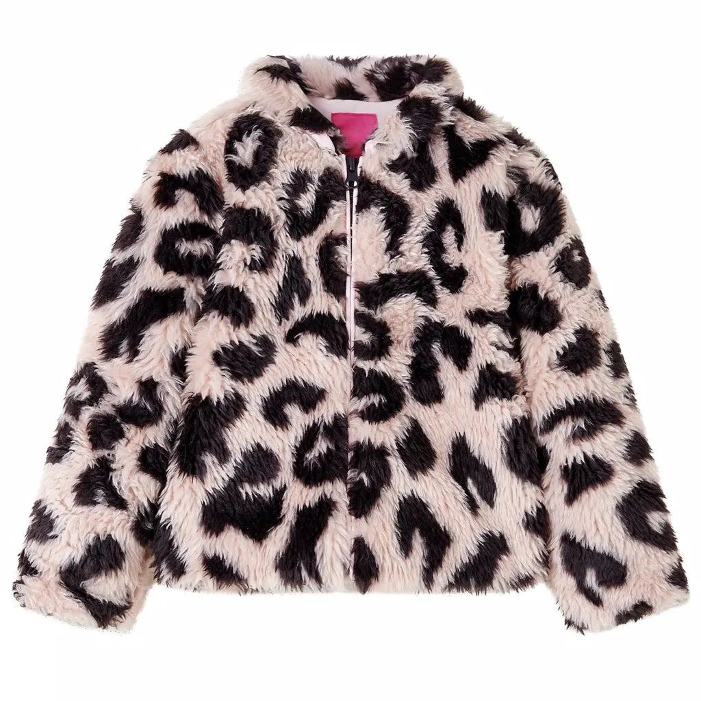 Cappotto da Bambina in Pelliccia Sintetica Rosa Chiaro 92cod mxl 108659