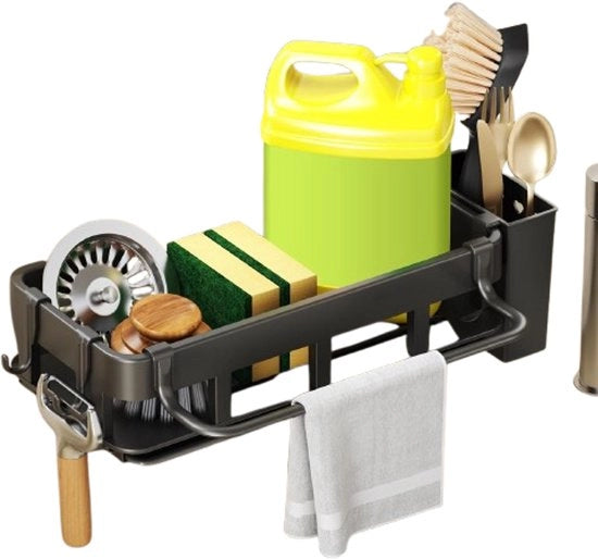 Organizzatore multifunzionale per teglie - Organizzatore per cucina resistente all'ossidazione per spugne, VFD, spazzole per piatti e contenitore per sapone