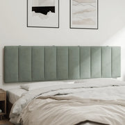 Cuscino Testiera Hanko Grigio Chiaro 183 cm in Velluto 374687