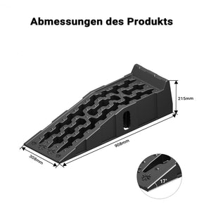 Set 2 Cunei per Camper Auto, 90,5x30x21,5cm, max 5 t, materiale antiscivolo in PP, per livellamento veicolo