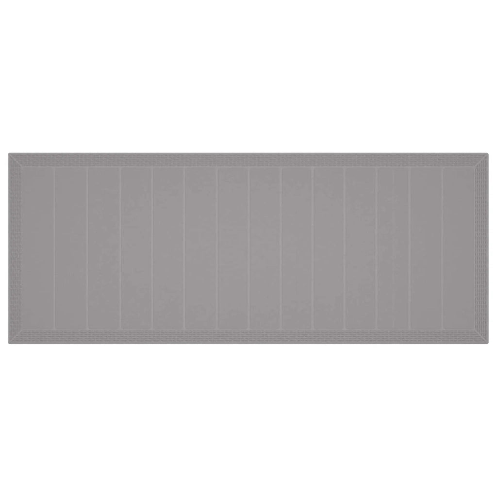 Set da Pranzo per Giardino 9 pcs Bianco Polipropilene