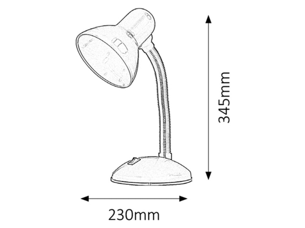 Lampada da scrivania scuola rosa E27 Dylan 4172 Rabalux