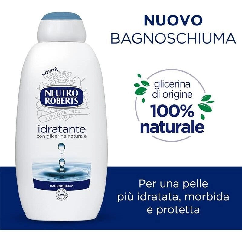 NEUTRO ROBERTS BAGNOSCHIUMA DERMAZERO 4 FLACONI DA 600 ML IDRATANTE