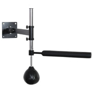 supporto da boxe a parete 79x72x20 cm in acciaio nero， regolabile e pieghevole