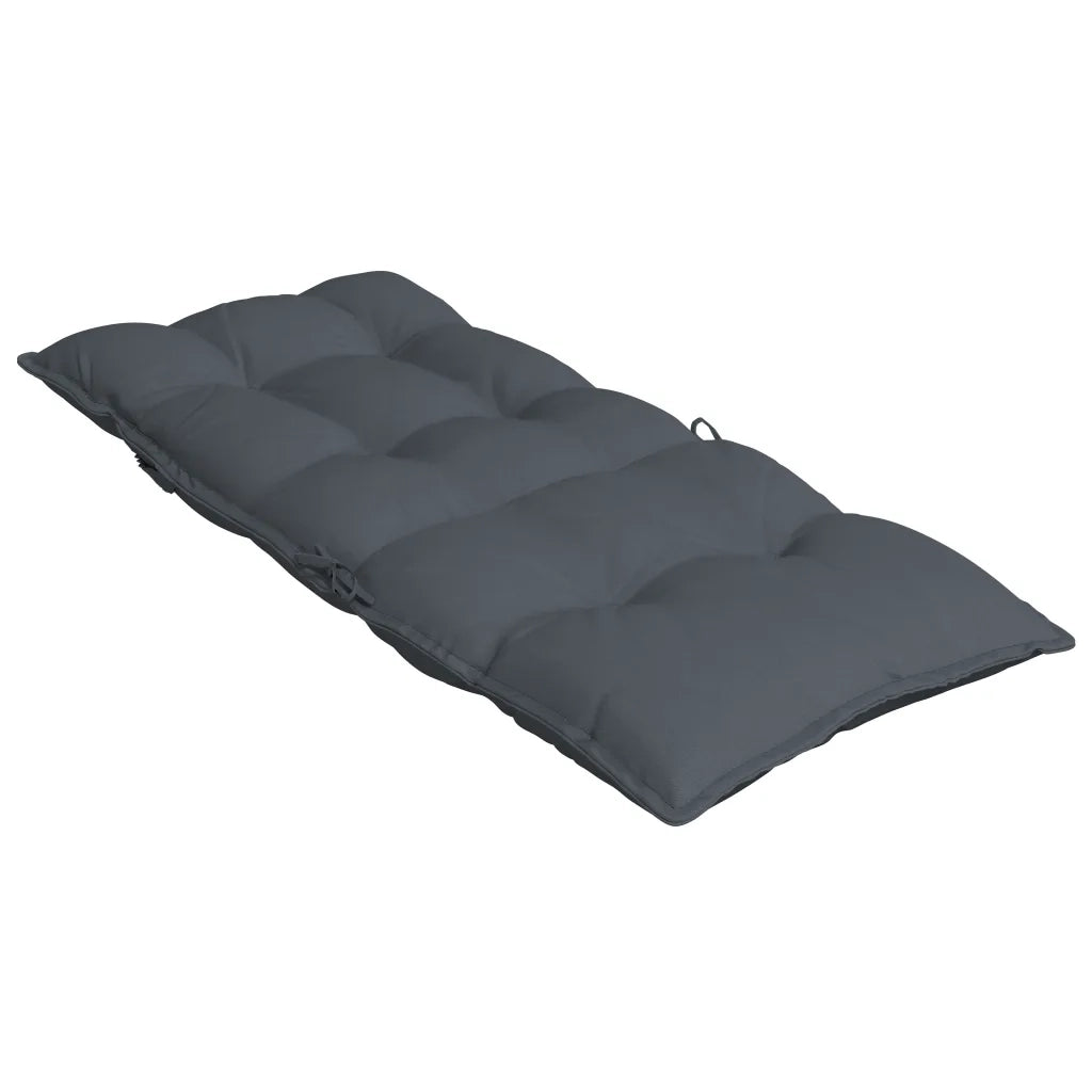 Cuscini per Sedia Schienale Alto 2 pz Antracite Tessuto Oxford 377602