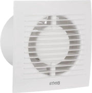 Ventilatore da Bagno 100mm, Stile Moderne, Silenzioso, Afflusso d'Aria da Parete per Bagno, Cucina e Bagno