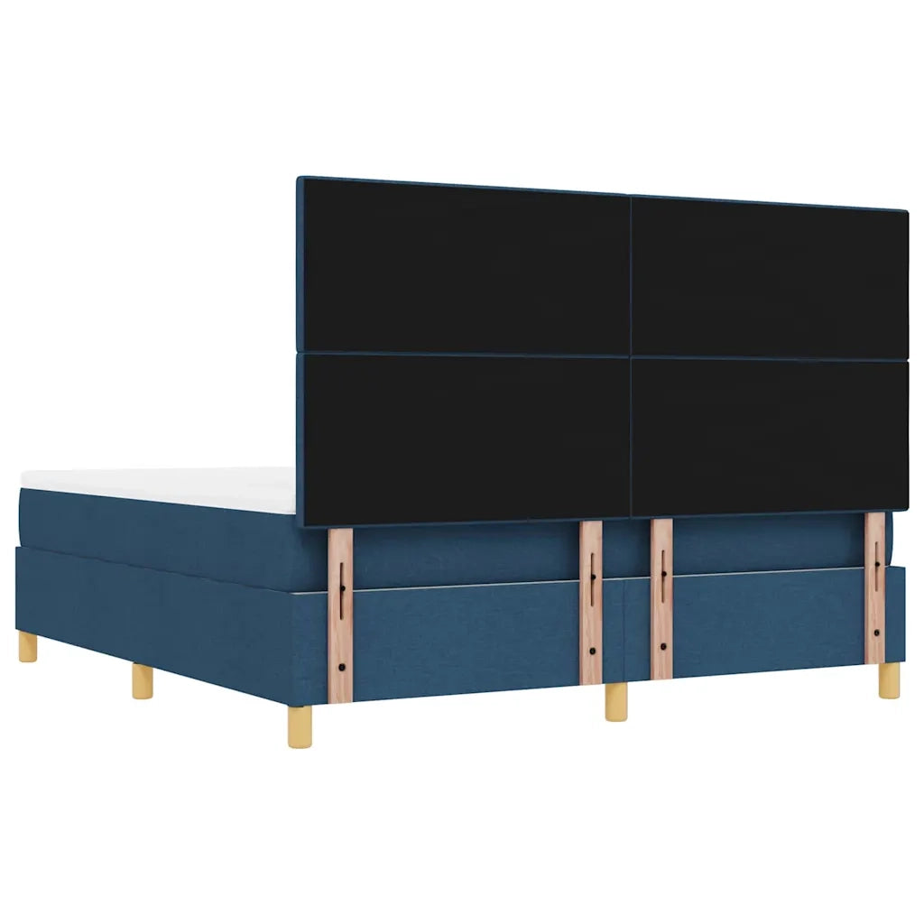 Letto a molle con materasso Blu 180 x 200 cm Tessuto 3344323