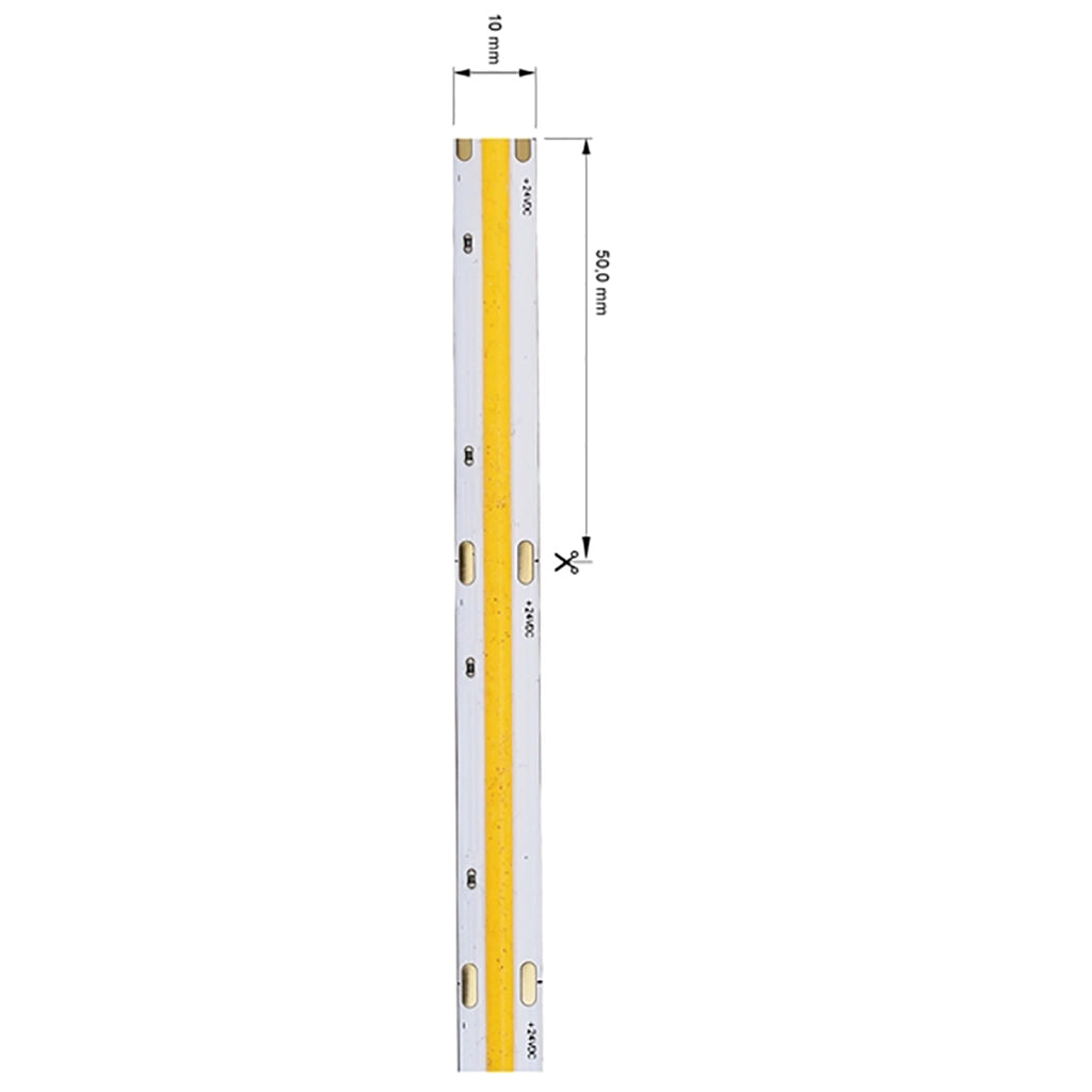 Striscia flessibile LED COB lineare lama luce continua profili 70W 12V 5M 7000lm 3000K