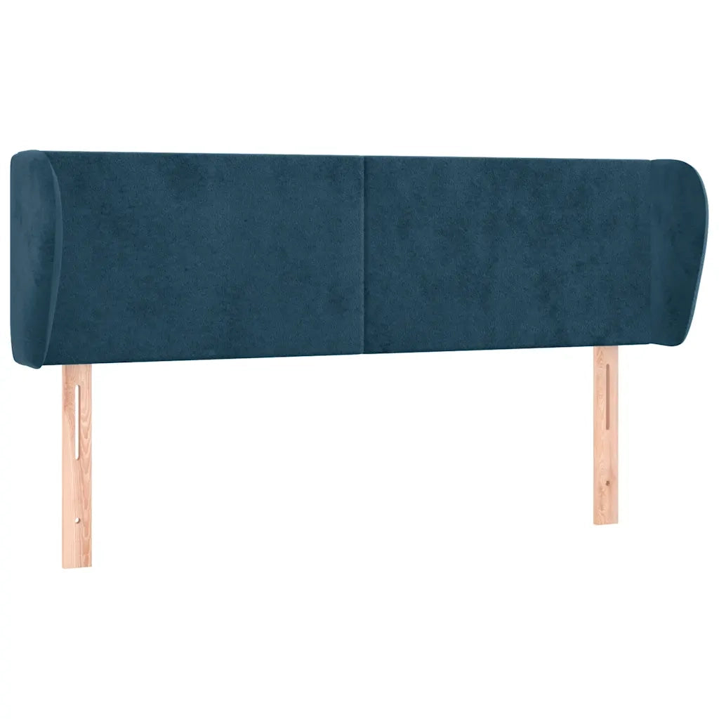 Testiera ad Orecchio Blu Scuro 147x23x78/88 cm in Velluto 3116916