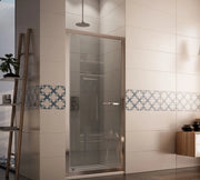 Porta doccia pivot battente, cristallo 6mm trasparente Vesglas Cromo,Trasparente 6mm,60-68 cm