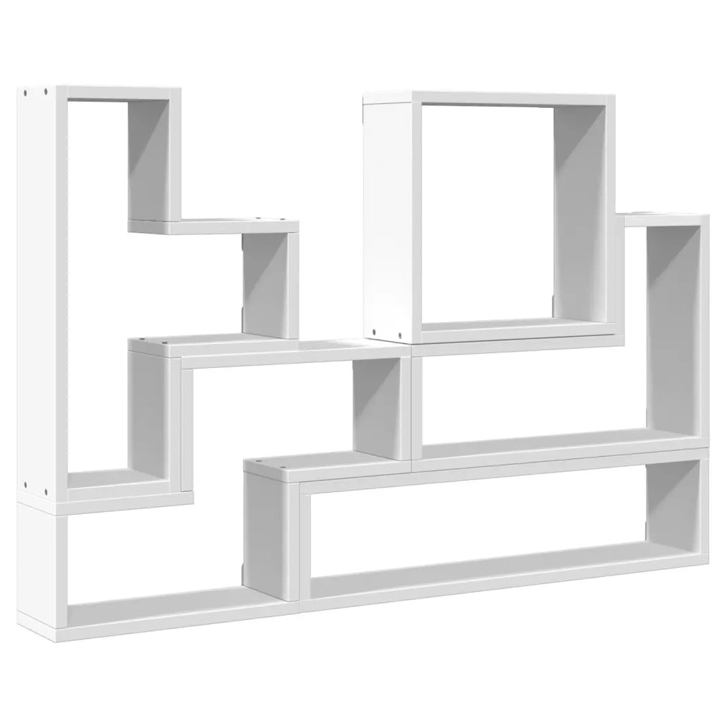 Scaffale a Parete Bianco 90x12x64 cm in Legno Multistrato 840800