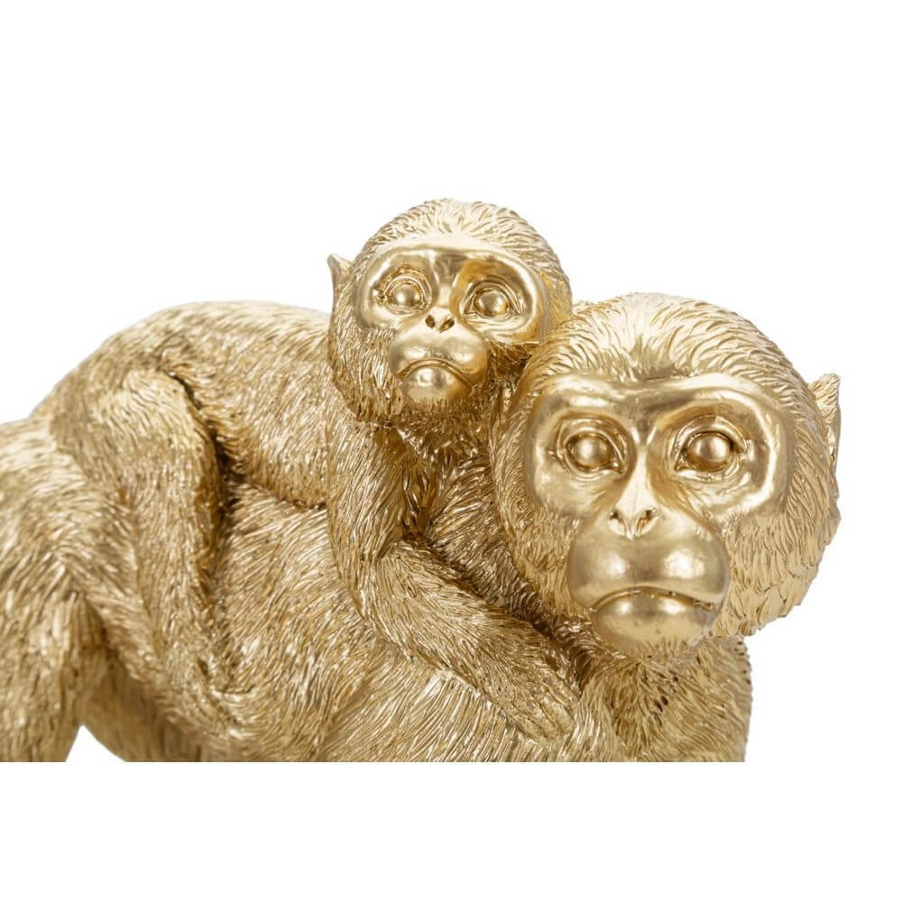 Scultura scimmia con cucciolo cm 29,5X11,5X18,5 - MONKUS