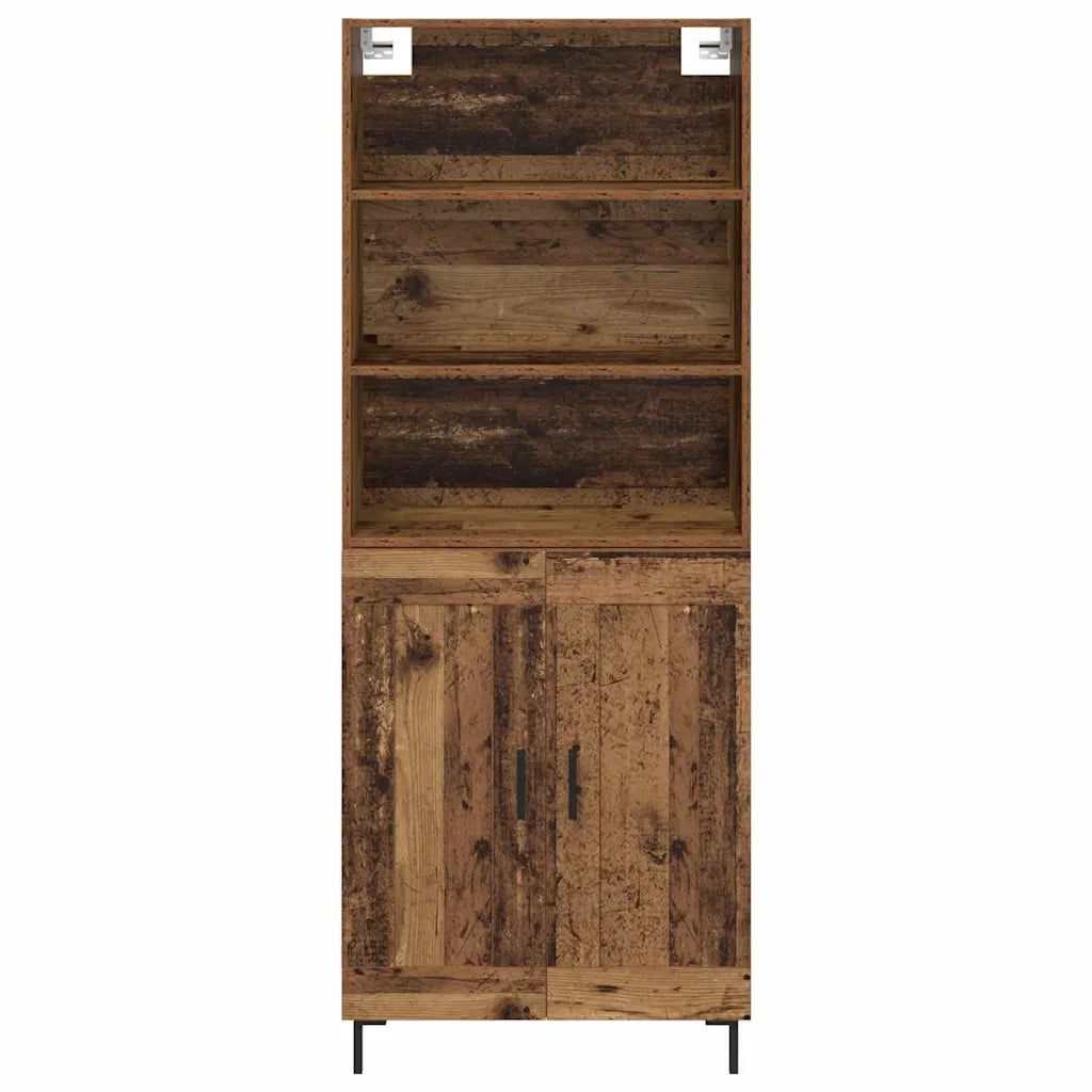 Credenza-Buffet-Armadio da cucina Legno vecchio 69,5 x 34 x 180 cm Legno multistrato 475181