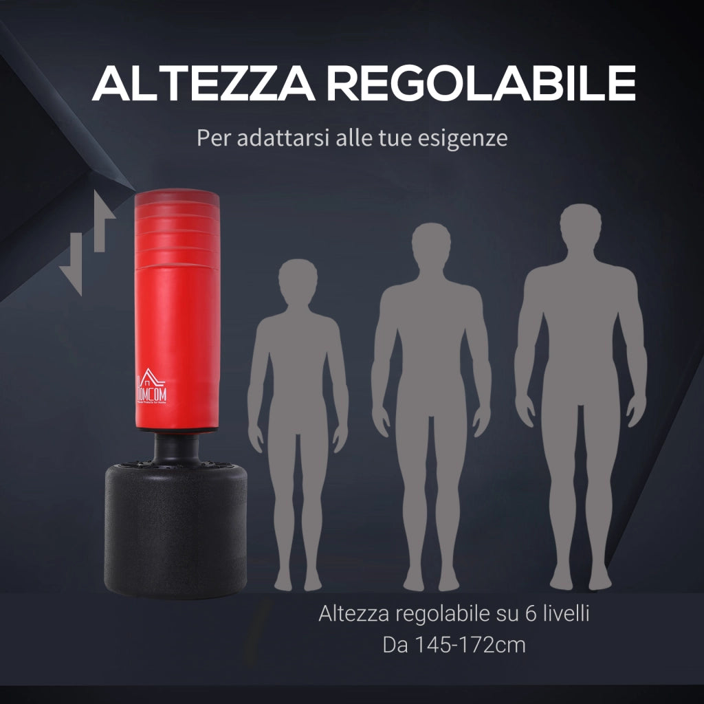 Sacco da Boxe Regolabile ¨C zephmum ¨C 145-172cm, Base Riempibile Acqua Sabbia