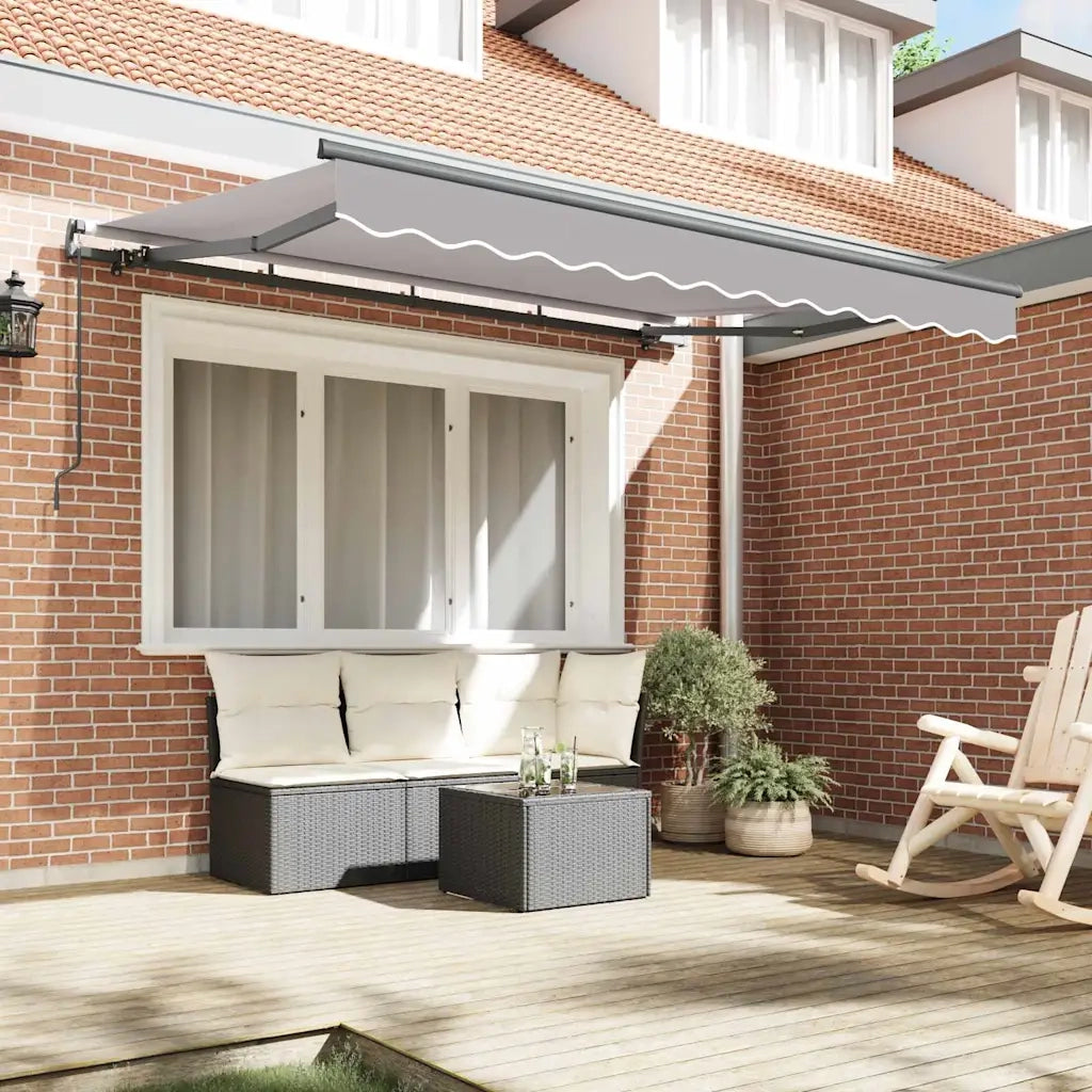 vidaXL Tenda Retrattile Grigio chiaro 300 x 200 cm