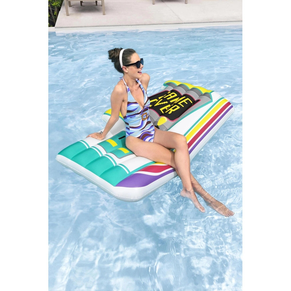 Trade Shop - Materassino Gonfiabile Galleggiante Piscina Aqua Arcade Grafica Forma Videogioco 43851 -