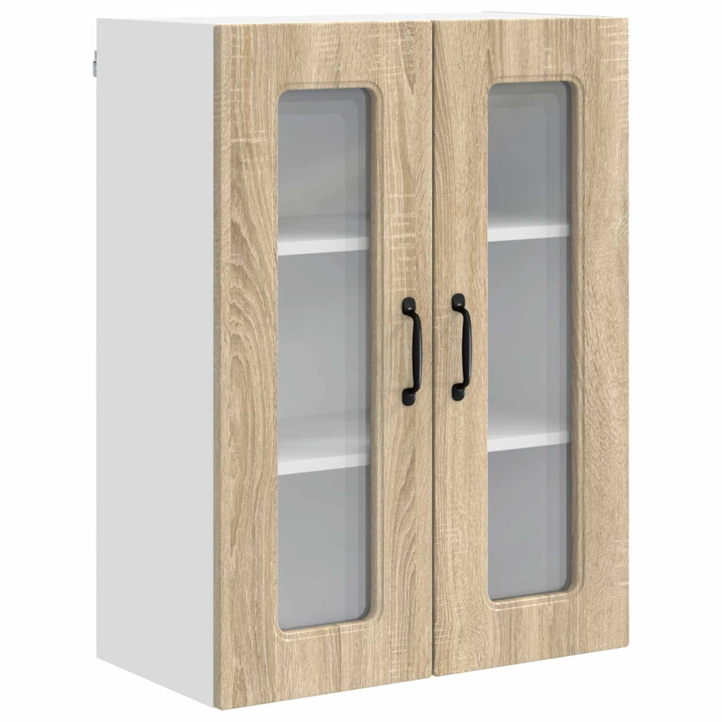Mobile da cucina rettangolare moderno 60 x 31 x 80 cm ampio spazio contenitivo stile di design in legno ingegnerizzato rovere Sonoma 02_0053765