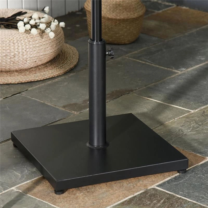 BASE PER OMBRELLONE QUADRATA DA 18KG 45X45X39CM COLORE NERO