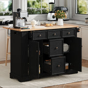 Isola Cucina Allungabile con Cassetti e Prese ¨C MINIMAL ¨C Nero