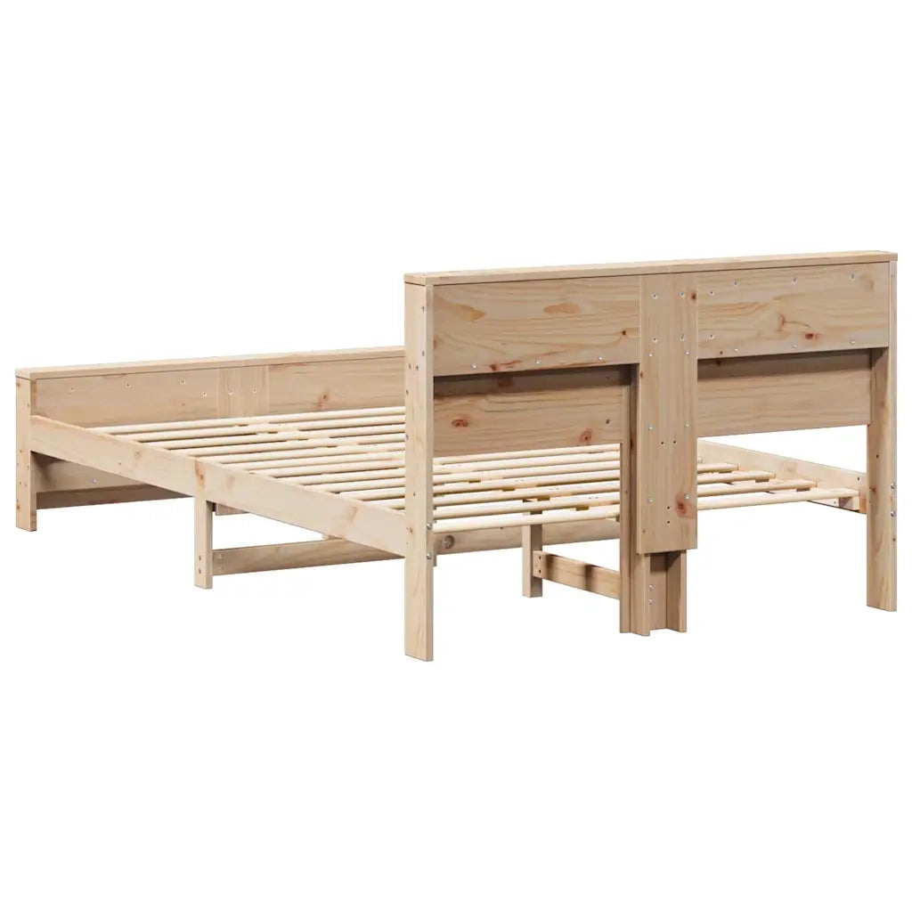 Struttura del letto-Giroletto Marrone 135 x 190 cm Legno multistrato