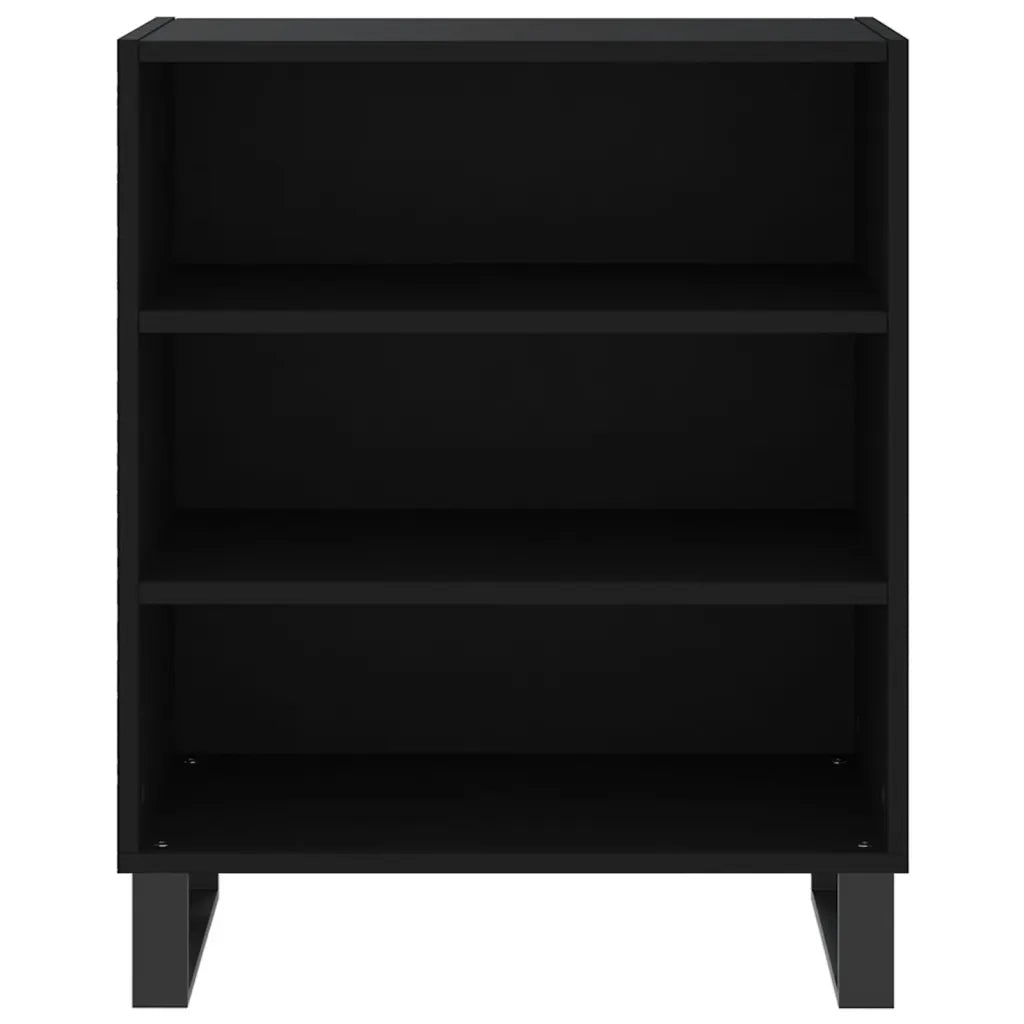 Credenza Nera 57x35x70 cm in Legno Multistrato