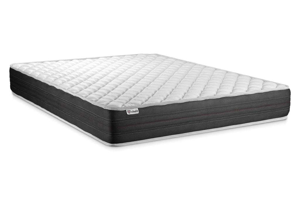 Letto con materasso VITAL MEMO ONE 160 x 190 cm Rete Kit Nero