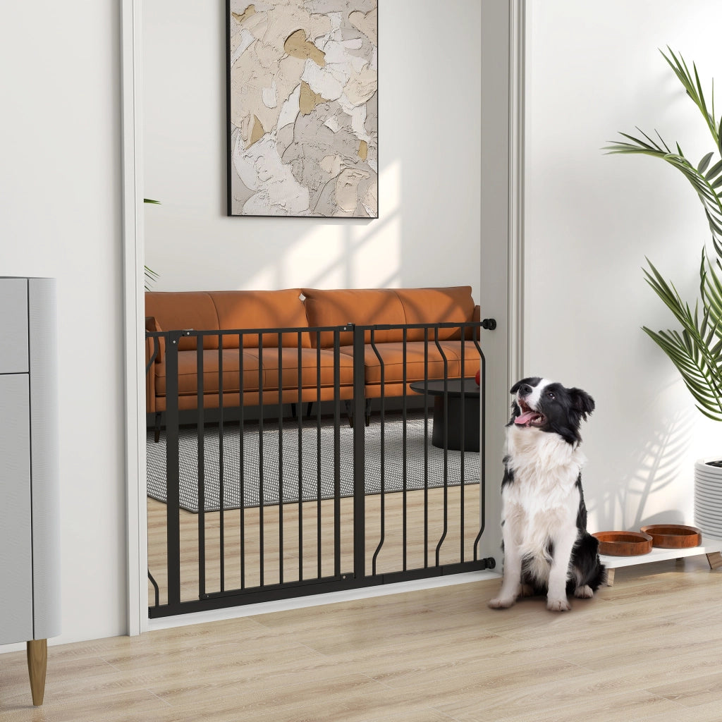 Cancello per Cani ¨C zephmum ¨C 75-115x76cm Nero
